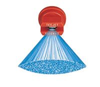 Spray pattern for TeeJet VisiFlo flat spray nozzles